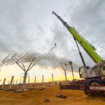 Rodoviária de Linhares ganha primeiro arco da cobertura